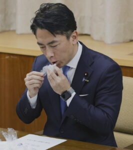 小泉進次郎 備蓄米 古古古米 試食 KYODONEWS