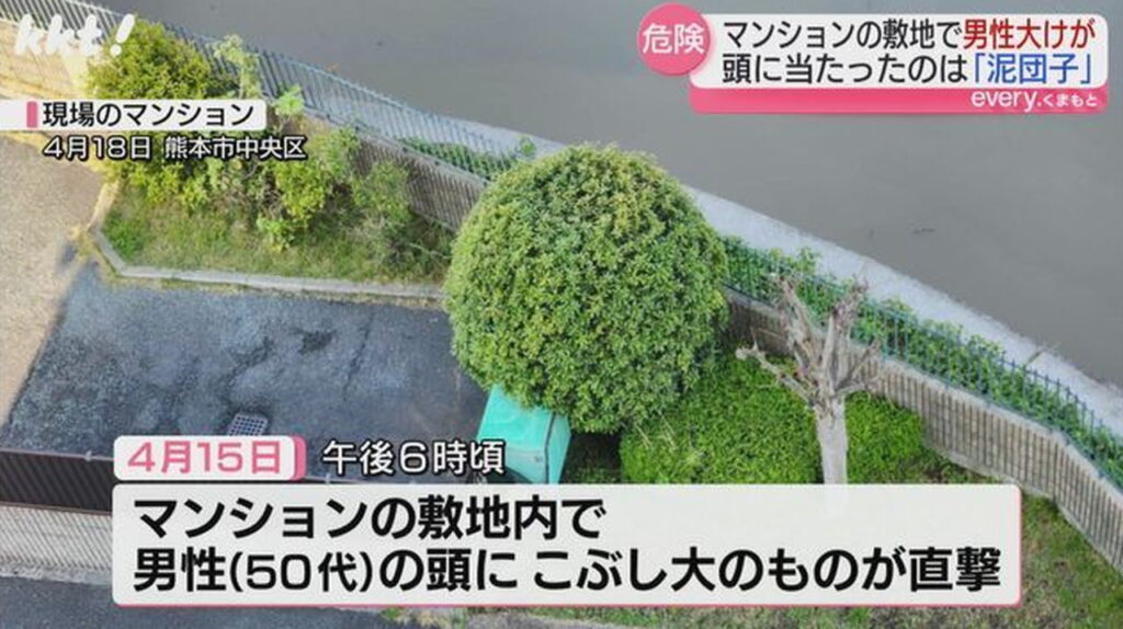 泥団子 事件 マンション KKT熊本県民テレビ
