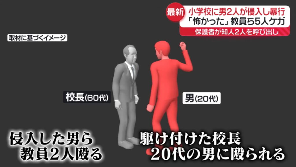 立川市立第三小学校 侵入 先生 犯人 日テレNEWS