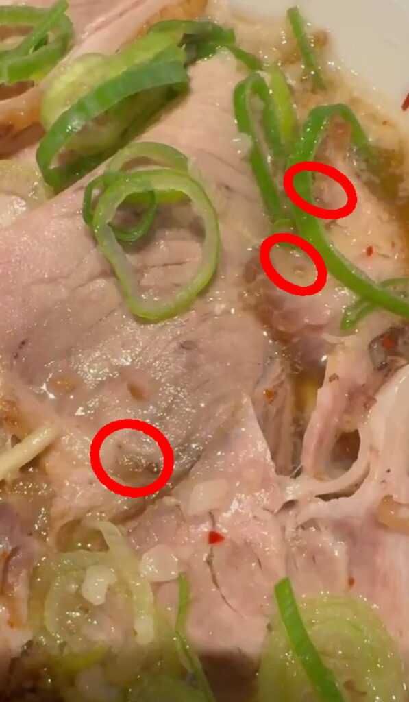 来来亭 ラーメン ウジ虫 浜松幸店 X